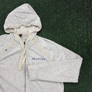 Peloton Rhone Men's Full Zip Hoodie Sweatshirt Jacket Size XL Gray
